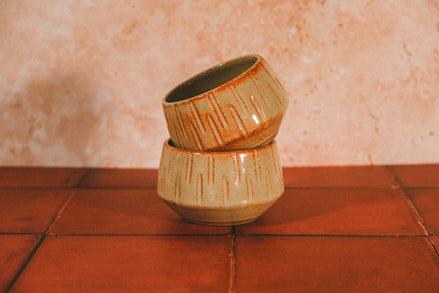 Hand-Carved Cappuccino Cup