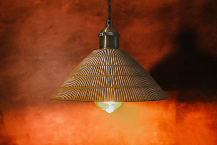 Hand-Carved Lamp Shade